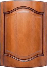 Мебельный фасад «Классика 2 арки» радиусный с филенкой из массива бука/ясеня