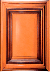 Мебельный фасад «Виктория» радиусный вогнутый с филенкой из массива бука/ясеня