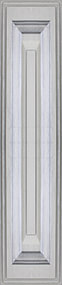 Мебельный фасад «Афина плюс 2» для бутылочницы из МДФ в ПВХ плёнке с патиной серебро