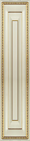 Мебельный фасад «Камея» для бутылочницы из МДФ в ПВХ плёнке с патиной золото
