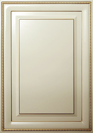 Мебельный фасад «Камея» из МДФ в ПВХ плёнке с патиной золото