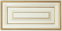Мебельный фасад «Камея» для ящика из МДФ в ПВХ плёнке с патиной золото