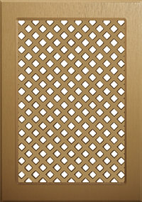 Мебельный фасад с декоративной решеткой «Леон» из МДФ в ПВХ плёнке