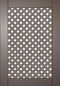 Мебельный фасад с декоративной решеткой «Лжевыборка» из МДФ в ПВХ плёнке