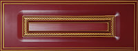 Мебельный фасад «Ника» для ящика из МДФ в ПВХ плёнке с патиной золото