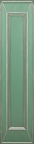 Мебельный фасад «София» для бутылочницы из МДФ в ПВХ плёнке с патиной серебро