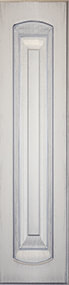 Мебельный фасад «Верона» для бутылочницы из МДФ в ПВХ плёнке с патиной серебро
