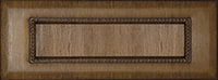 Мебельный фасад «Виктория» для ящика из МДФ в ПВХ плёнке с темно-коричневой патиной