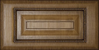 Мебельный фасад «Виктория» для ящика из МДФ в ПВХ плёнке с темно-коричневой патиной