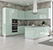 Глянцевая кухня с мебельными фасадами Crystal Uni